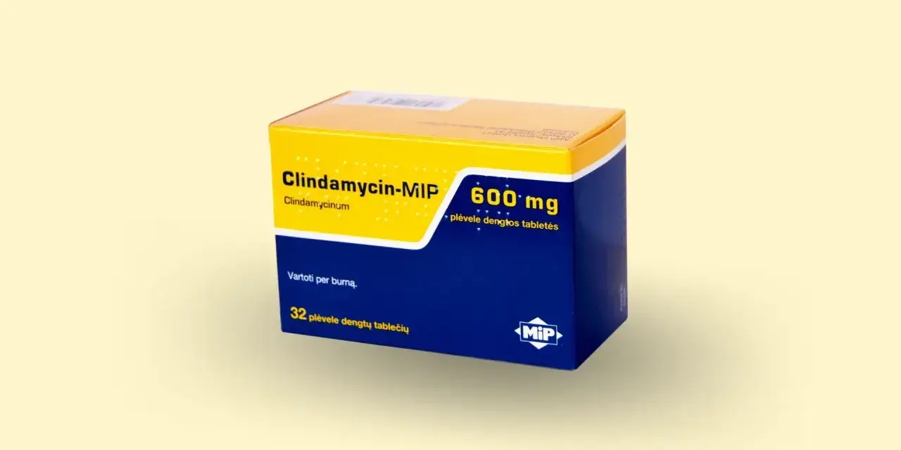 Opakowanie Clindamycin-MIP 600 mg, 32 tabletki. Czy to dobry antybiotyk na zapalenie okostnej?