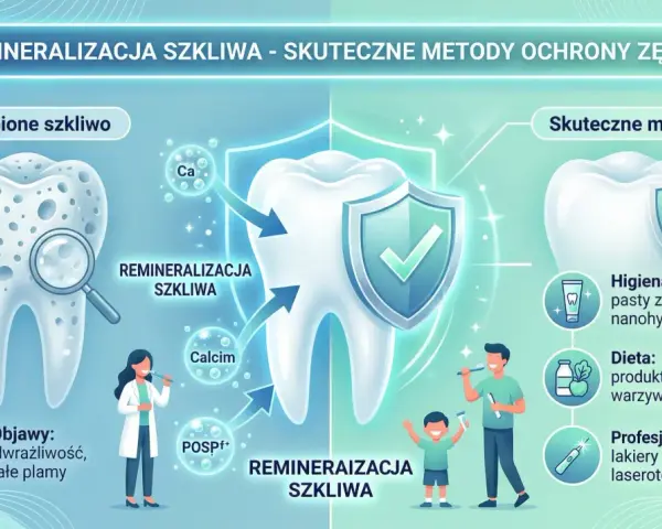 Uszkodzone szkliwo objawy: nadwrażliwość, białe plamy. Remineralizacja szkliwa przywraca siłę zębom.