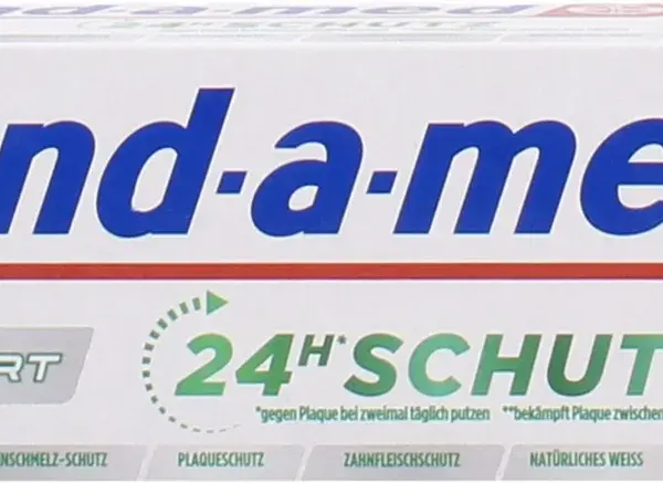 Opakowanie pasty do zębów Blend-a-med Pro Expert 24h Schutz, wycofana wersja z niemieckim opisem.
